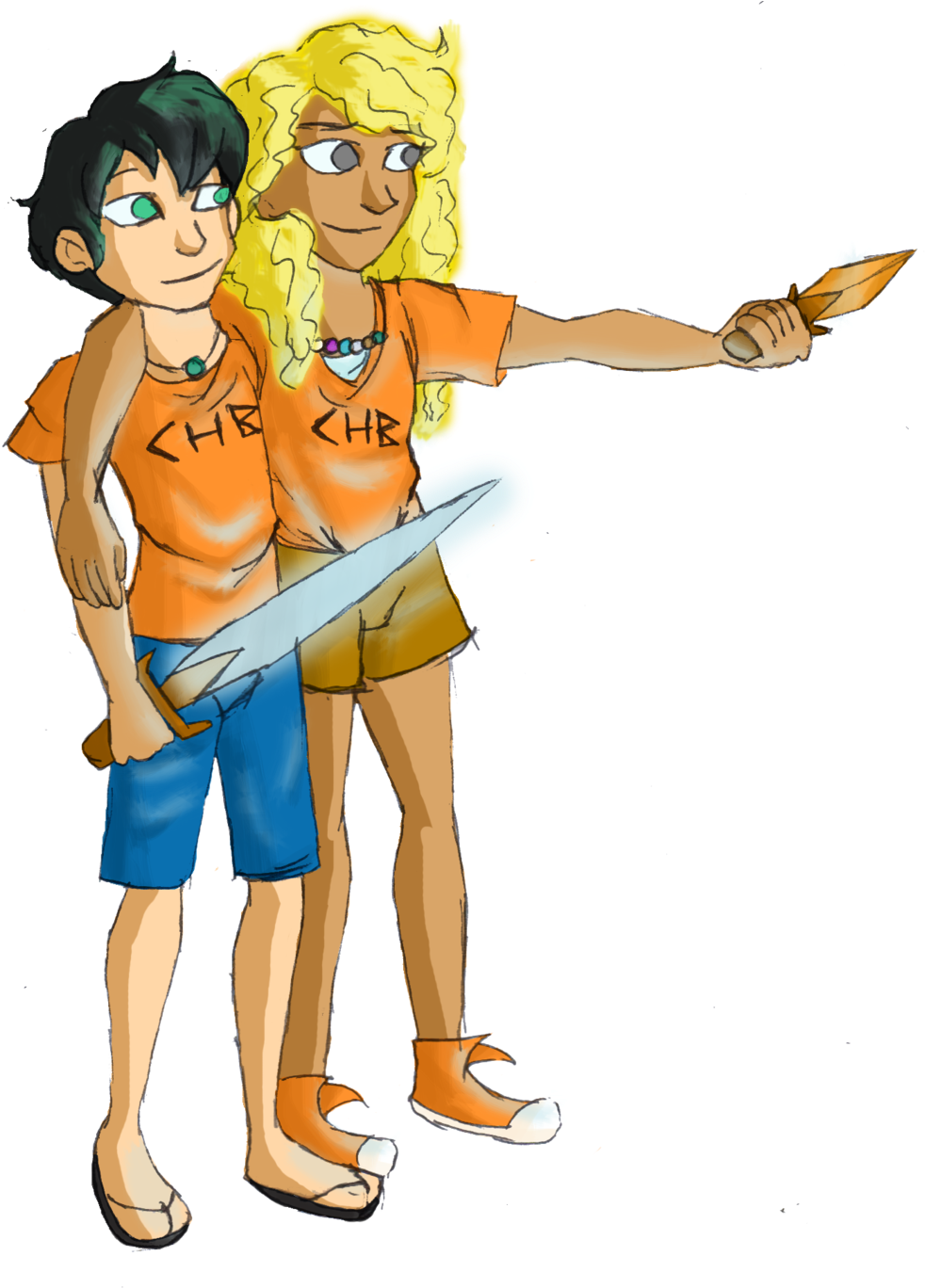 Seaweed Brain And Wise Girl By Coffeeotter - Drawing (1024x1367)