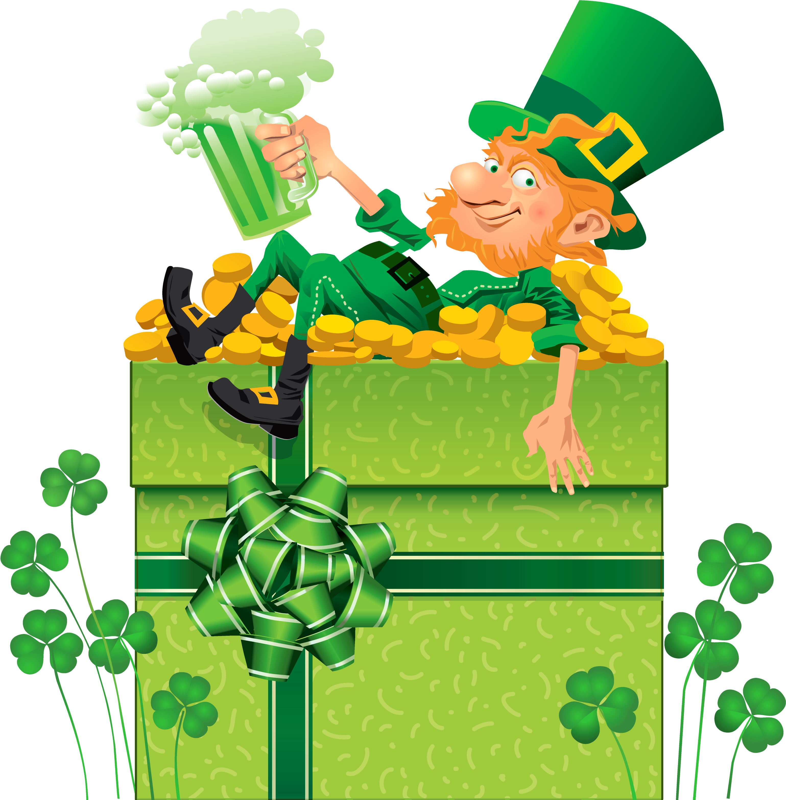 Birthday Clipart St Patrick's Day - St Patrick's Day Png (3500x3153)