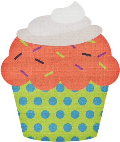 Cupcake Day Clipart Png - Cupcake (389x500)