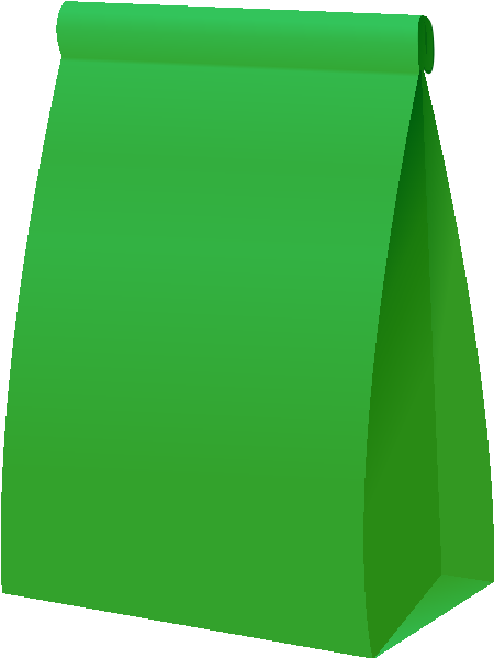 Paperbag2 Green - Paper Bag (460x600)