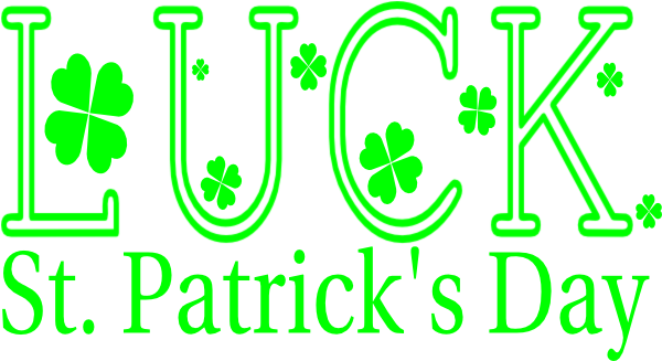 Luck Clipart St Patricks Day - St Patrick's Day Greetings (600x327)