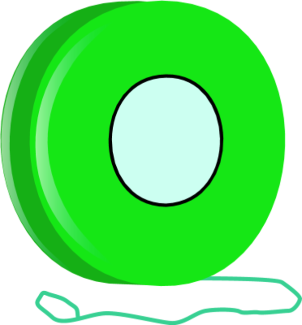 Yo Yos Free Content Drawing Clip Art - Green Yoyo Clipart (600x645)