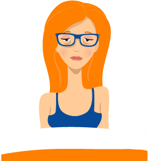 Woman Having Issues Falling Asleep - Cartoon (400x400)