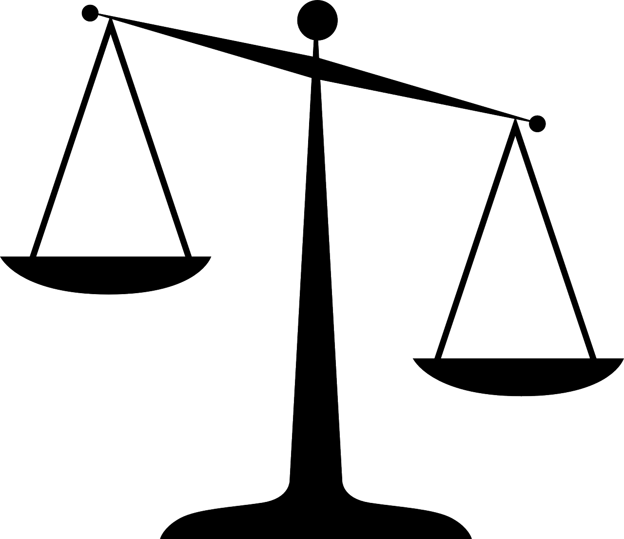 Motivation To Learn - Scales Of Justice Clip Art (1280x1105)