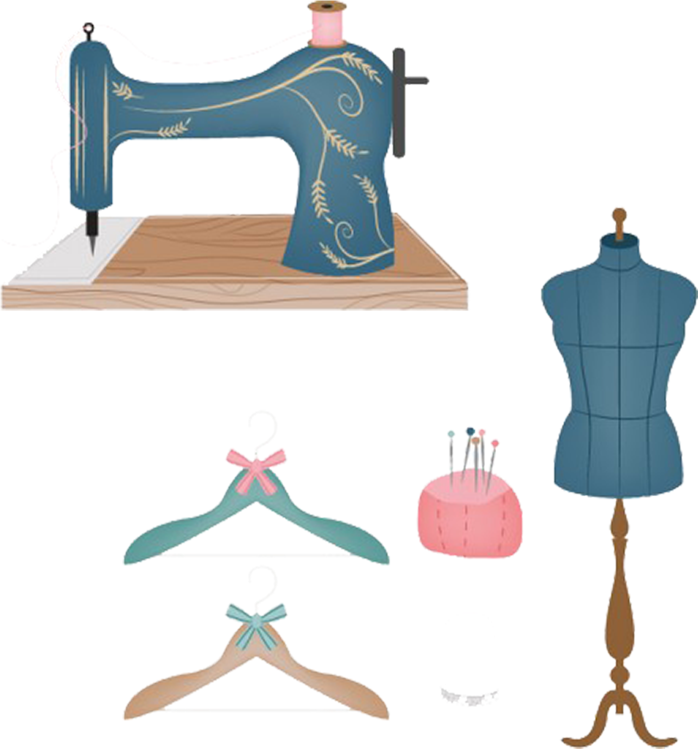 Sewing Needle Drawing Sewing Machine Clip Art - Sewing Machine Day, June 13 Card (2001x2001)
