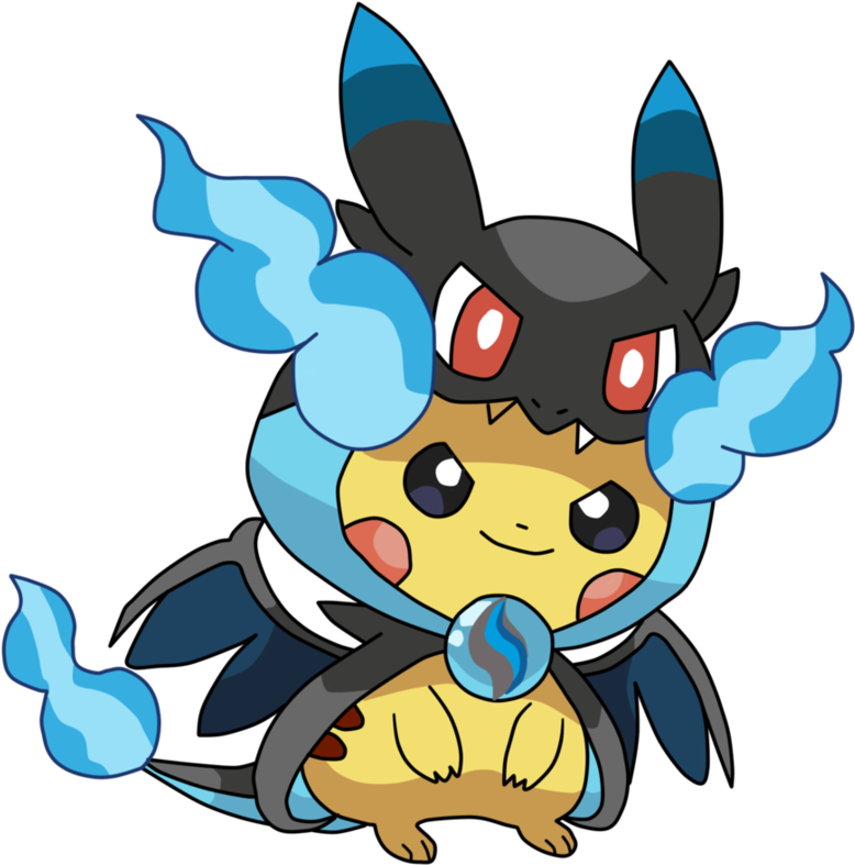Penguin Chibi Minecraft Skins,chibi Penguin Tumblr,chibi - Pikachu Dressed Up As Charizard (917x871)