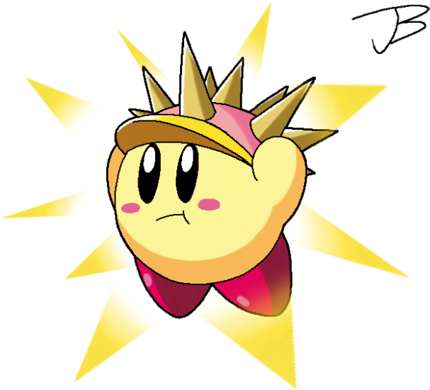 Needle Kirby 4 Collab By Jdoesstuff - Kirby Needle (669x590)