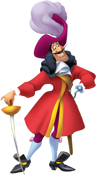 Captain Hook Clipart - Captain Hook Png (332x600)