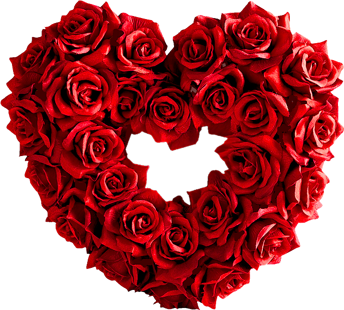 Garden Roses Heart Red Valentines Day - Garden Roses Heart Red Valentines Day (700x747)