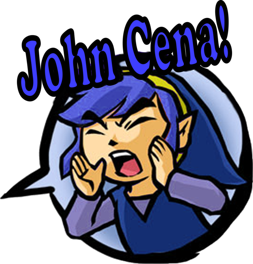 Link John Cena By Bensalot - Blue Link Triforce Heroes (876x912)