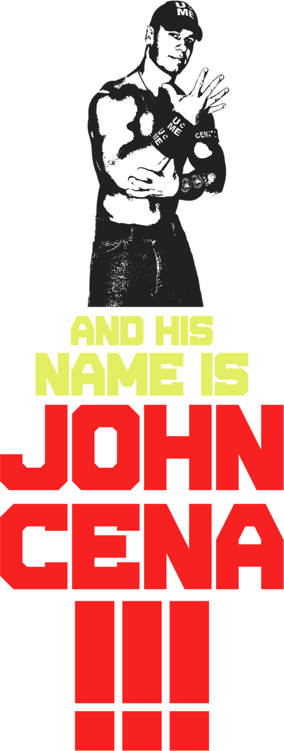 Darkvoidpictures And His Name Is John Cena Logo By - John Cena (567x1500)