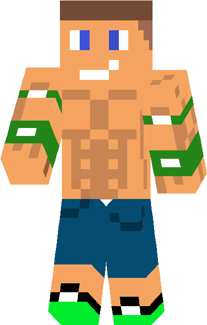 Johncenaminecrafter - Minecraft John Cena Skin (417x666)