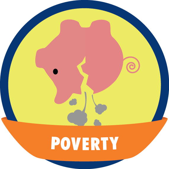 Poverty Badge Final - Poverty Clipart Png (571x571)