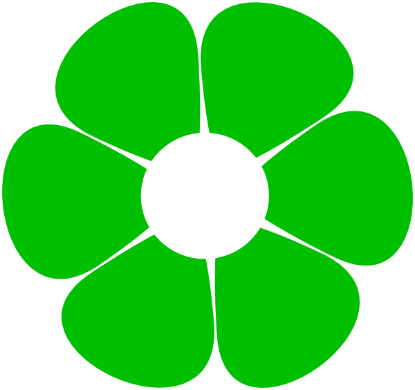 Flowerpower Clip Art - 60s Flower Clip Art (600x564)