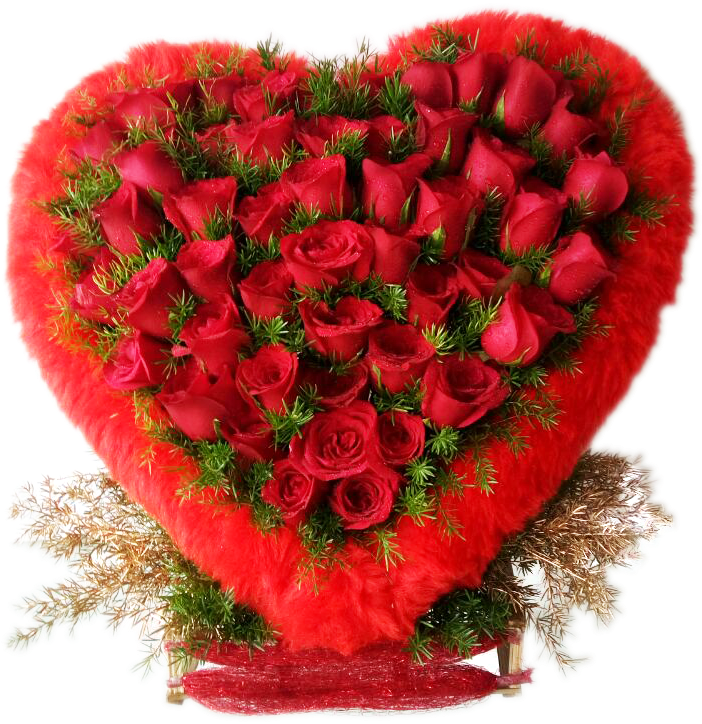 Flowers In Heart Shape Basket (720x1280)