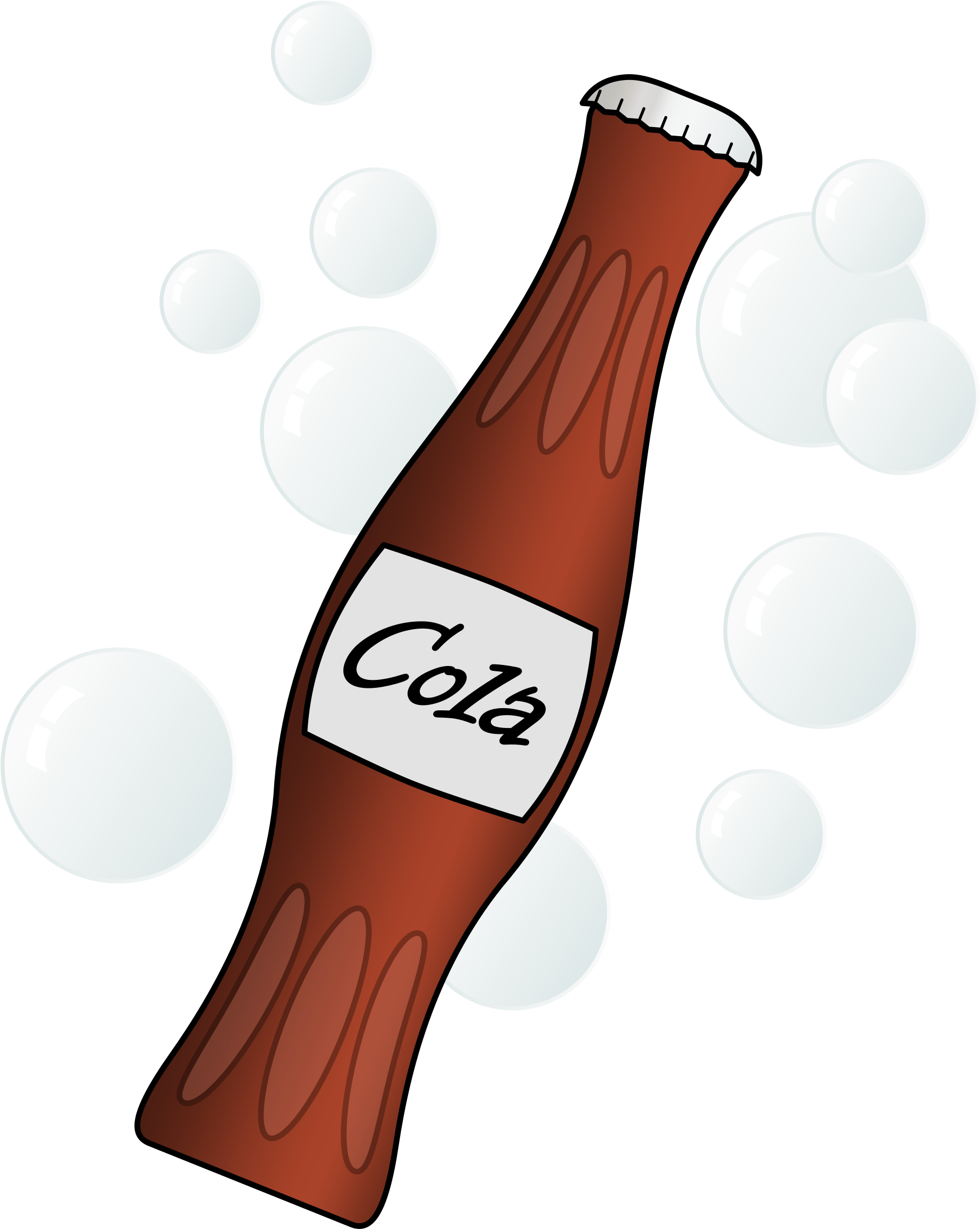 Soda Bottle - Bottle Coke Cartoon Png (1934x2400)