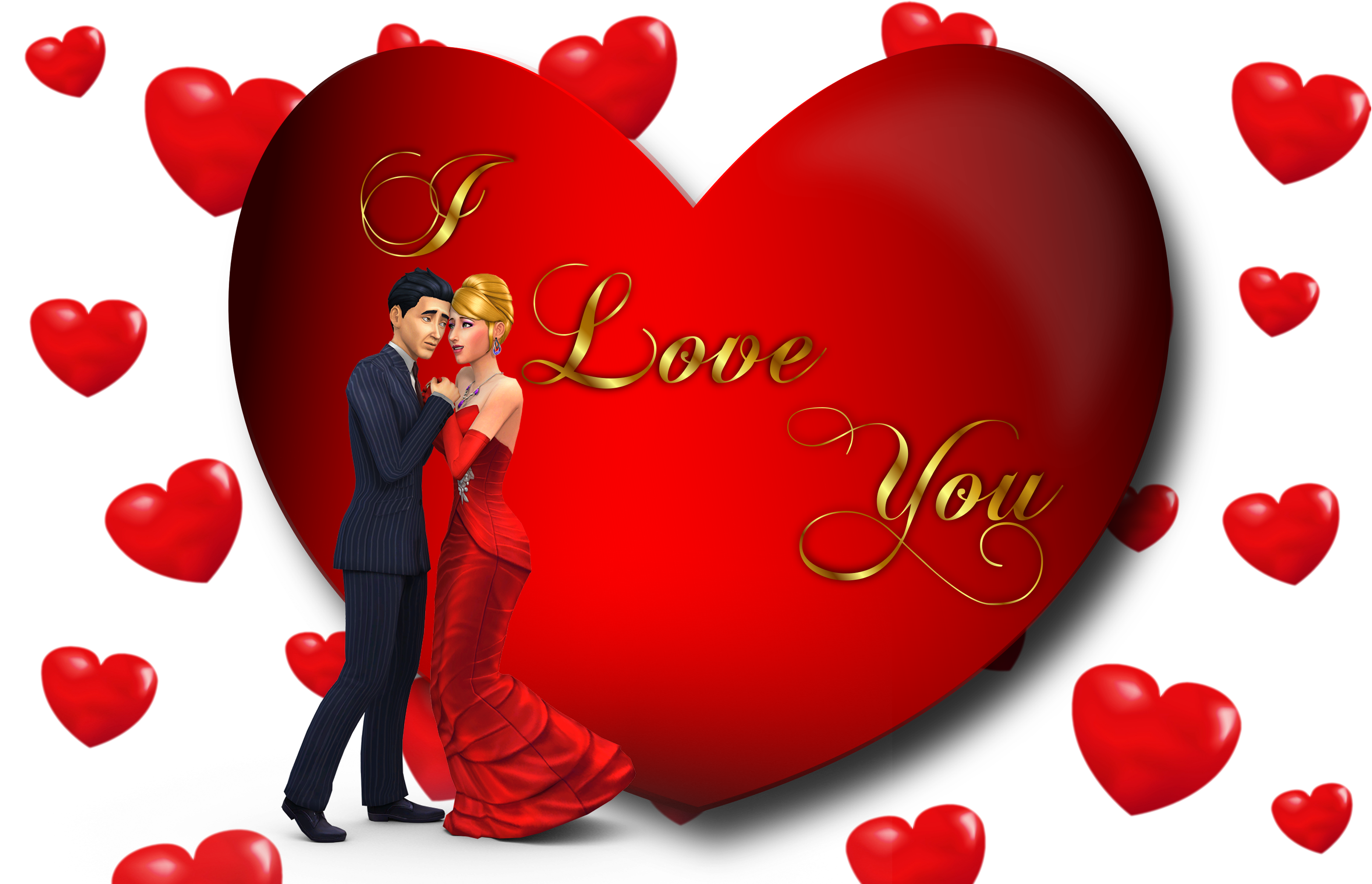 I Love You Loving Couple - Love U Photos Download (3840x2400)