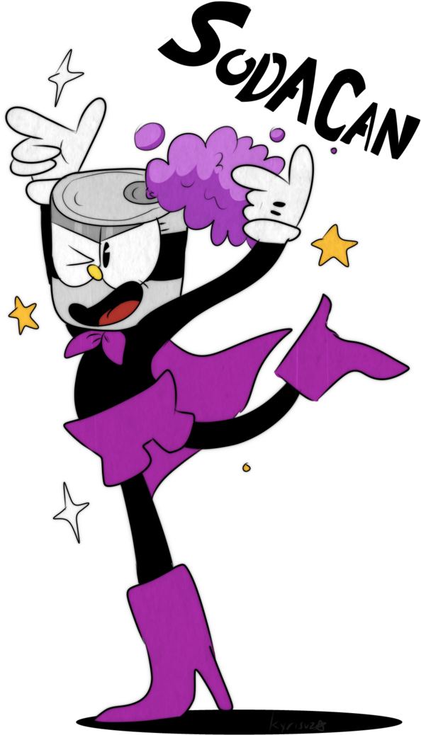 Soda Can By Kyrisuz - Cartoon (670x1191)
