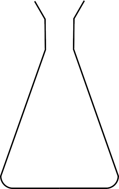 Erlenmeyer, Flask, Chemistry - Conical Flask Diagram No Background (403x640)