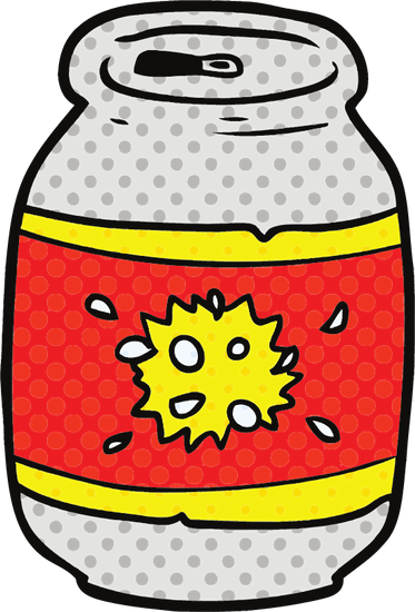 Cartoon Soda Can - Caricature (373x550)