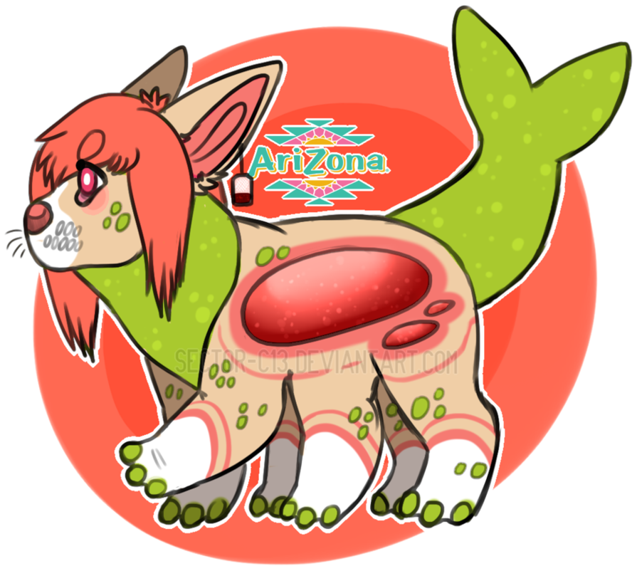 Arizona Strawberry Kiwi Soda Pup - Cartoon (937x852)