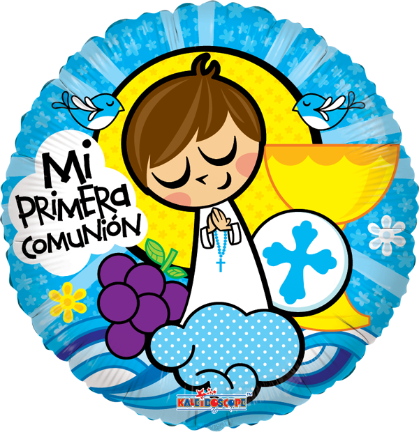 Distribución/mayoreo De Globos Metálicos, Látex, Peluches, - Mi Primera Comunion Niño (600x620)