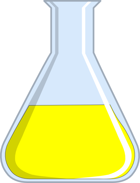 Erlen Clip Art At Clker - Yellow Chemistry (456x596)
