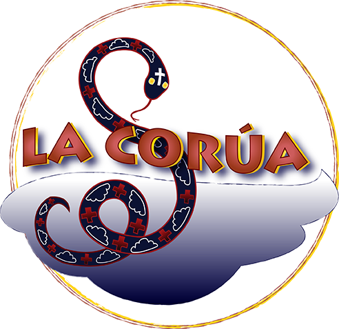 La Corua Is A Water Serpent That Lives In Springs Of - Graphic Design (492x477)