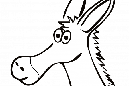 Donkey Clipart Transparent - Custom Cartoon Mule Shower Curtain (450x300)