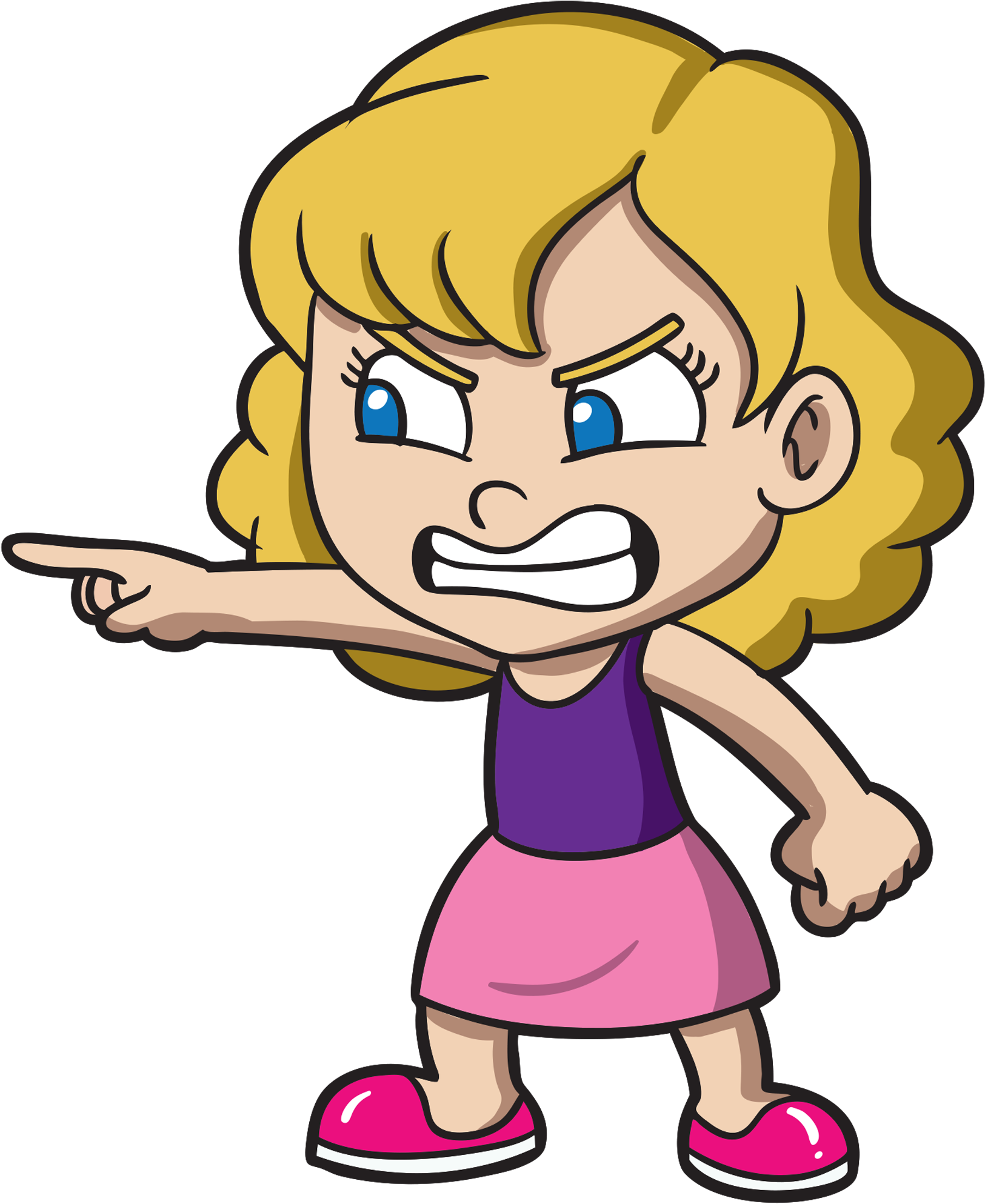 Angry Kids Collection 007 Transparent Png - Angry Clipart (1638x2000)