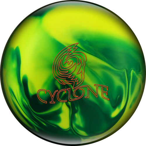 Cyclone- Green/yellow Pearl - Cyclone Bowling Ball Green (500x500)