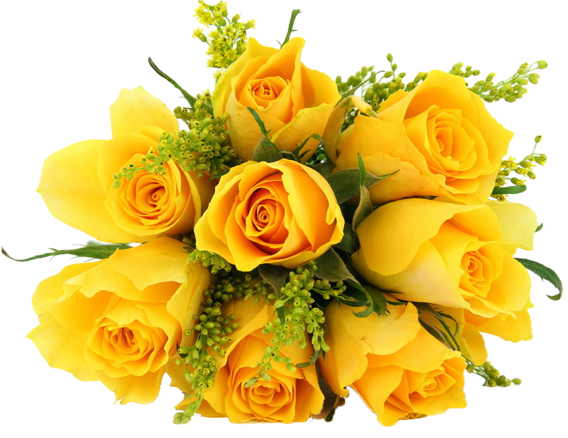 Dozen Yellow Roses Bouquet - Yellow Roses Bouquet (1200x1200)