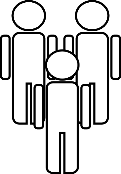 Group - Clipart - Small Group Of People Clipart (414x594)