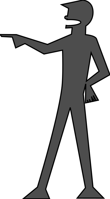 Get Notified Of Exclusive Freebies - Draw A Person Pointing (445x800)