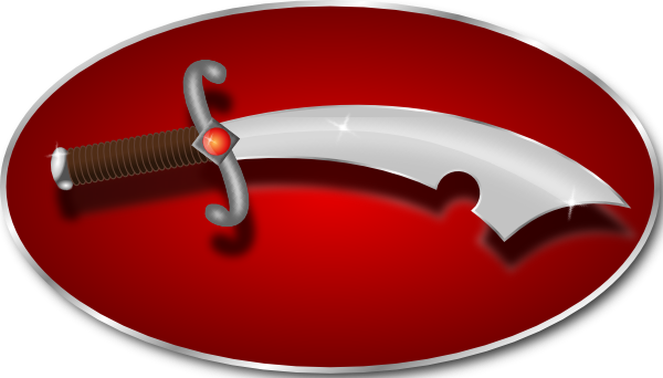 Free Vector Sword Clip Art - Morning Star Weapon (600x342)