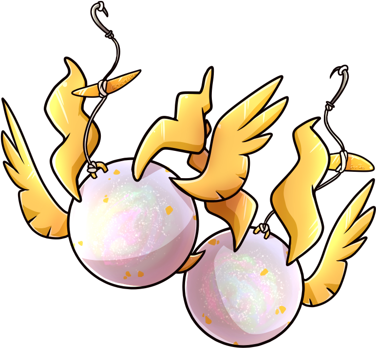Custom Earring Set By Wyngrew - Cartoon (800x800)