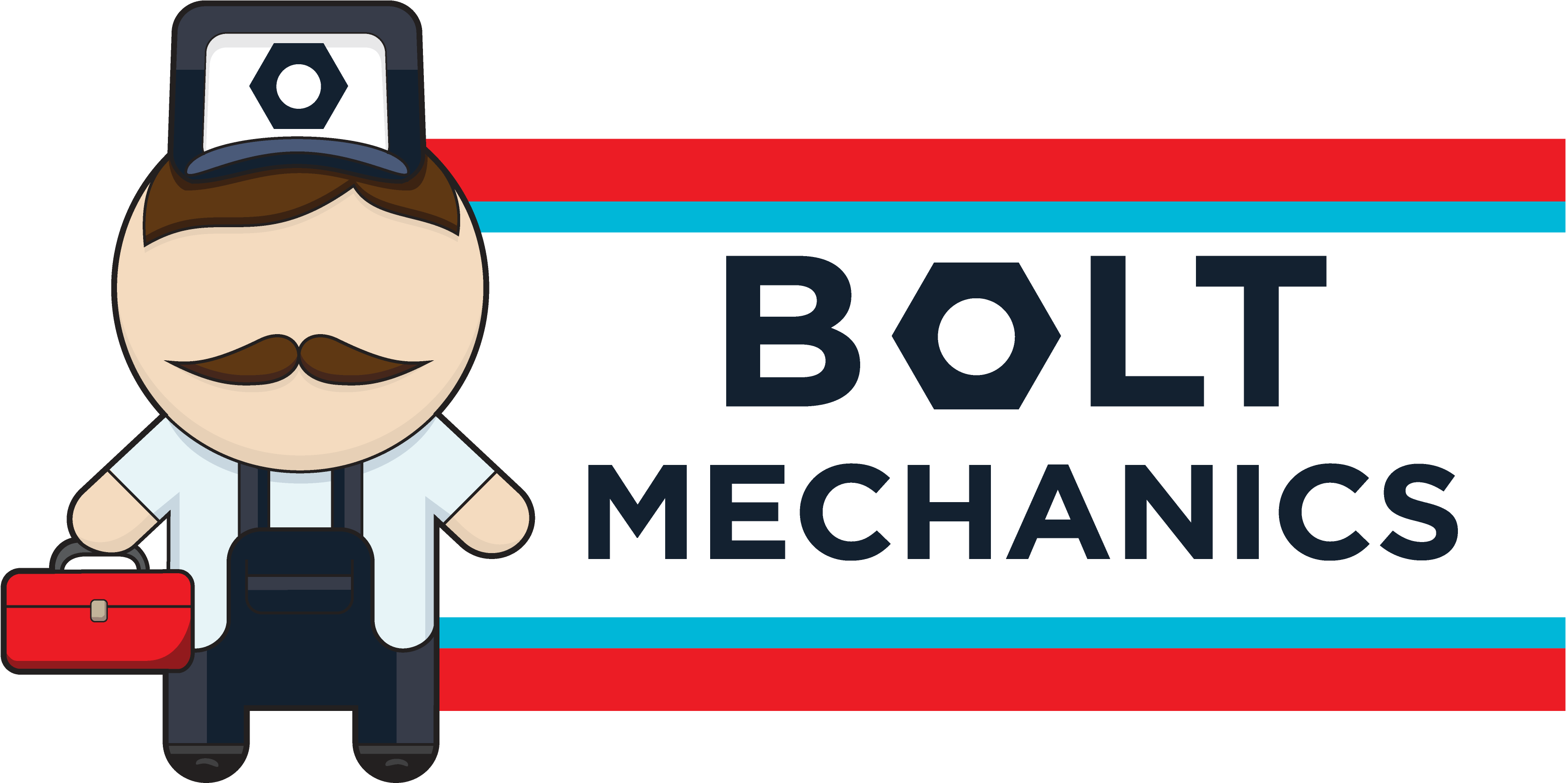 Bolt Mechanics Logo - Cartoon (3485x1757)