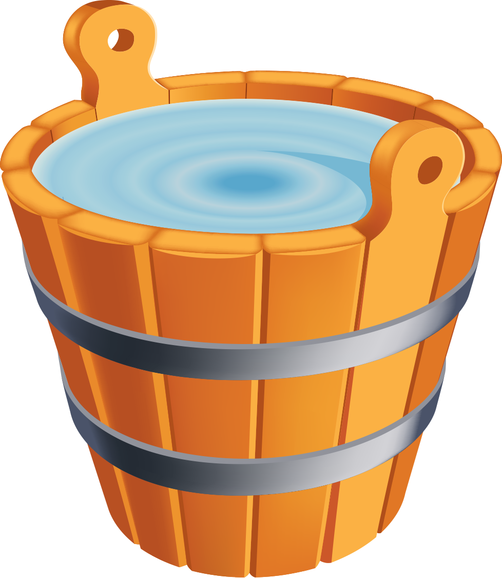 Bucket Of Water Transparent (978x1124)