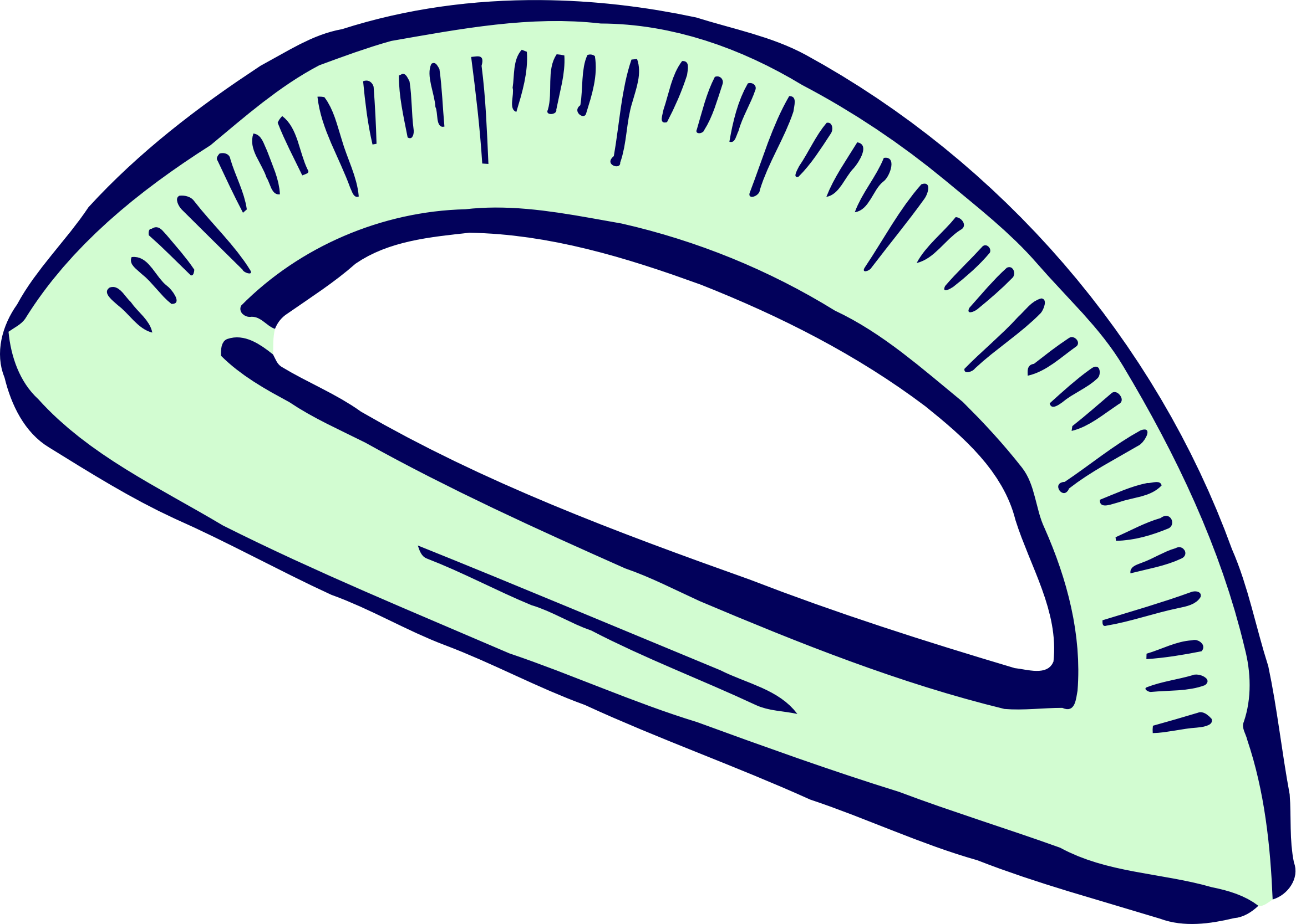 Roughly Drawn Protractor - Protractor Clipart Png - (2337x1668) Png ...