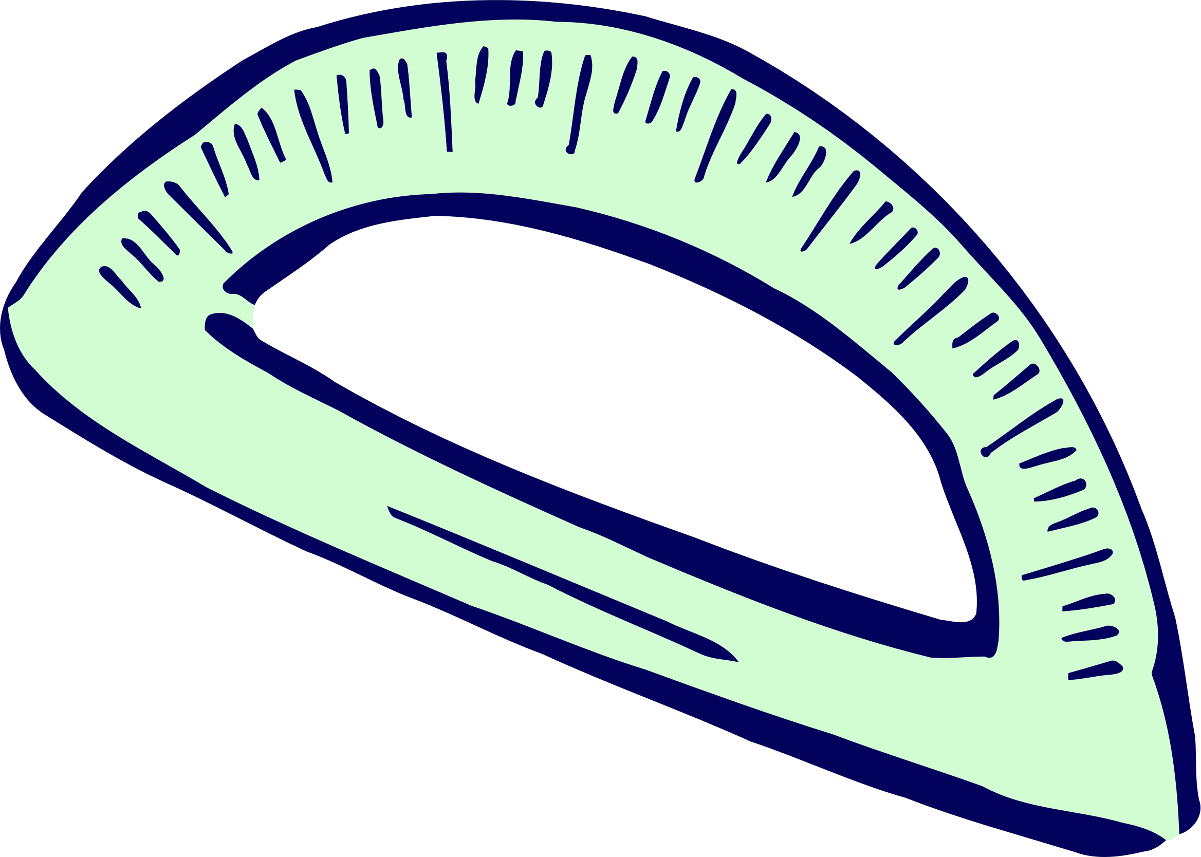 Roughly Drawn Protractor Protractor Clipart Png (2337x1668) Png