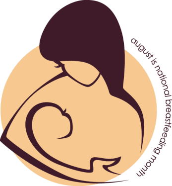August Is National Breastfeeding Month, And World Breastfeeding - August National Breastfeeding Month (347x374)