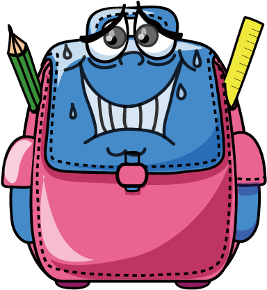 Cartoon School Clip Art - Bag Image Clip Art (500x500)