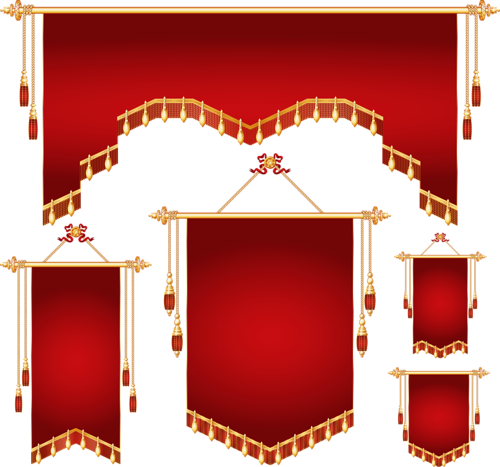 Royal Banner Different Shapes Vector - Banner Shapes Design Png (500x467)