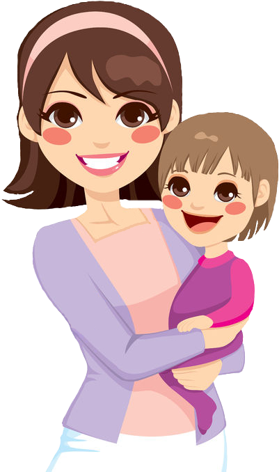 Christ-centered Motherhood - Mom Cartoon Png (470x692)