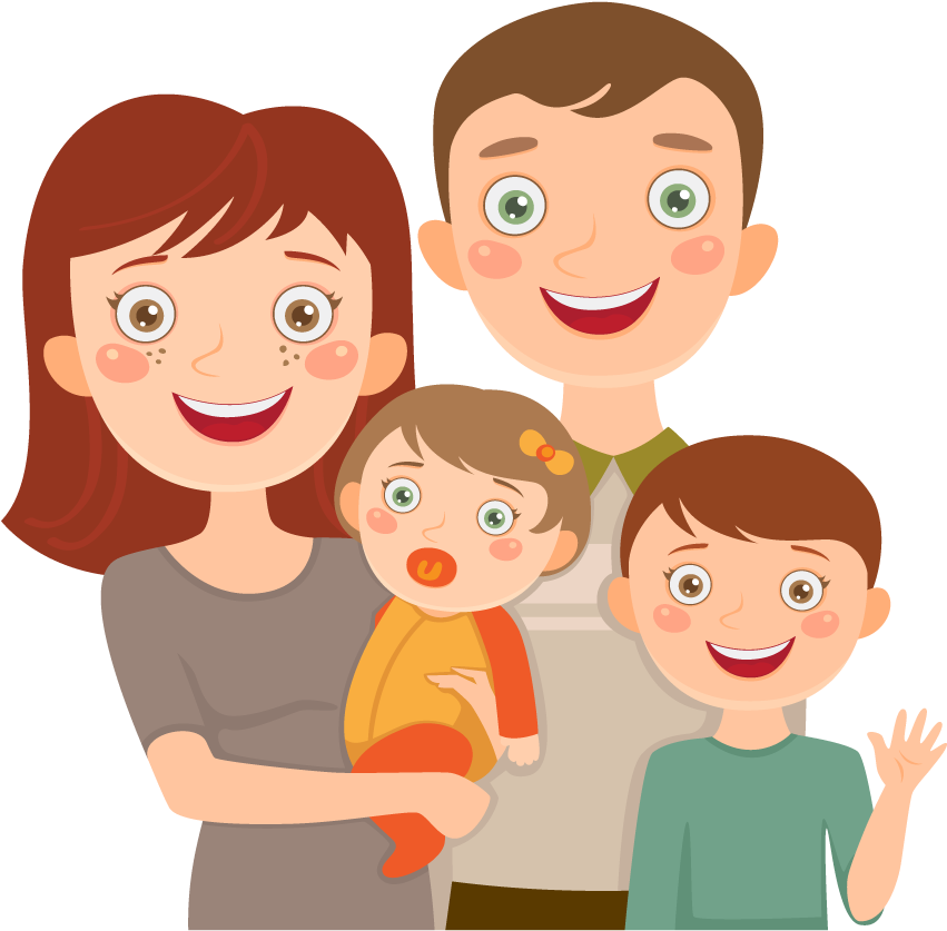 Family , 112878 Bytes - El Padre Y Las Dos Hijas Fabula (889x875)