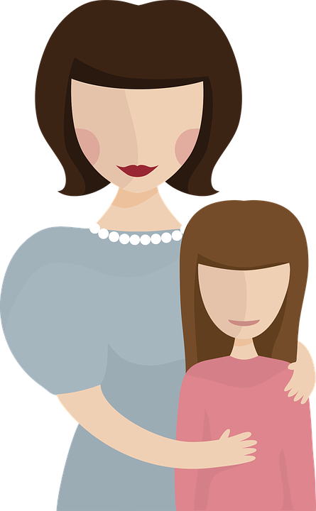 Mom And Baby Cartoon 24, Buy Clip Art - Mom Graphic (445x720)