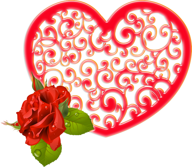 Paper Garden Roses Valentine's Day Heart - Paper Garden Roses Valentine's Day Heart (670x584)