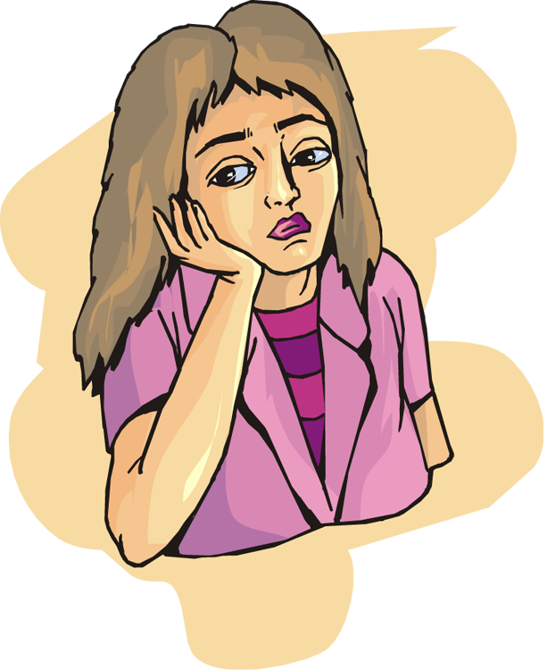 Mommy Clipart Sad - Sad Mother Clipart (613x750)