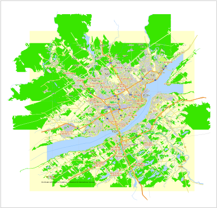 Quebec City Map - Atlas (500x463)