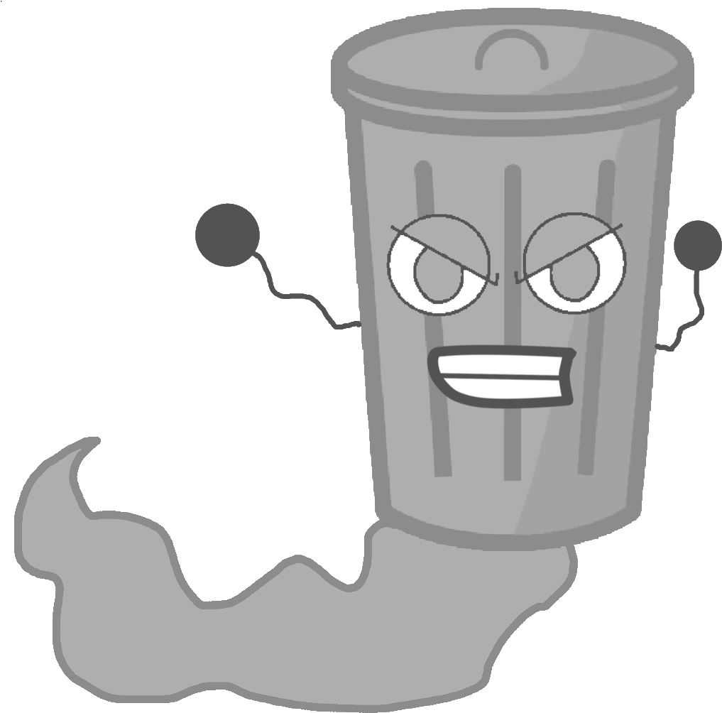 Trash Can As A Ghost Vector By Thedrksiren - Bfdi Ghost (1024x1024)